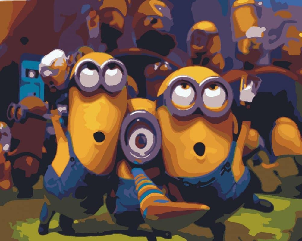 Minions Dance Paint By Numbers Numeral Paint Kit