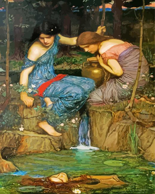 John William Waterhouse Head Of Orpheus Paint By Numbers Numeral