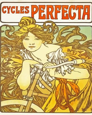 Cycles Perfecta Alphonse Mucha Paint By Numbers Numeral Paint Kit