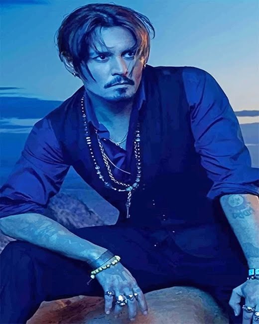 Johnny Depp NEW Paint By Numbers Numeral Paint Kit