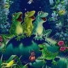 Frogs In Swamp Animals Paint By Numbers