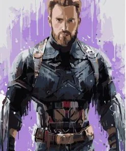 Captain America Paint By Numbers