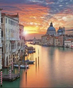 Sunset In Venice paint By Numbers