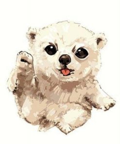 Cute Polar Bear Paint By Numbers