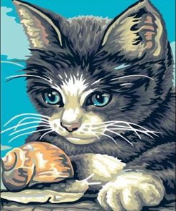 Snail and Cat Animals Paint By Numbers