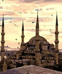 The Blue Mosque Istanbul Paint By Numbers
