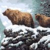 Bear and Cub Paint By Numbers