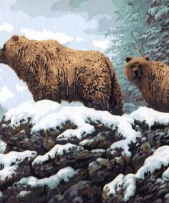 Bear and Cub Paint By Numbers