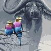 Buffalo And Birds Paint By Numbers