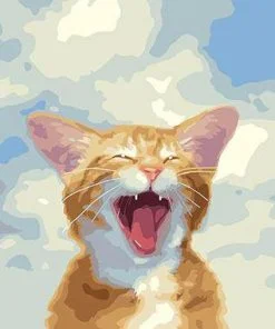 Screaming Cat Paint By Numbers