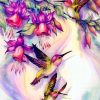 Hummingbirds And Flowers Paint By Numbers