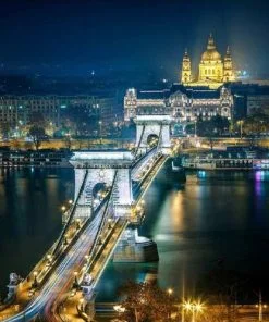 Budapest At Night Paint By Numbers