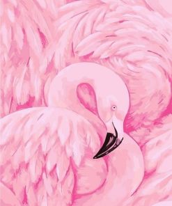 Pink Flamingo Paint By Numbers