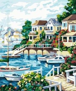 Harbor Town Paint By Numbers
