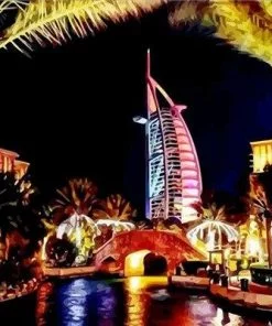 Burj Al Arab Dubai Paint By Numbers