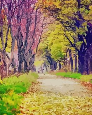 Forest Path Paint By Numbers - Numeral Paint Kit