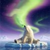 Polar Bear Floating Paint By Numbers