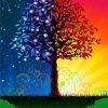Day And Night Tree Paint By Numbers
