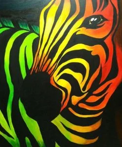 African Zebra Paint By Numbers
