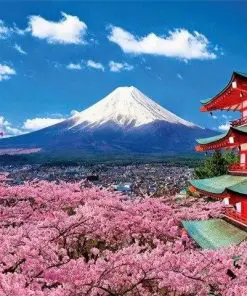 The Chureito Pagoda Paint By Numbers