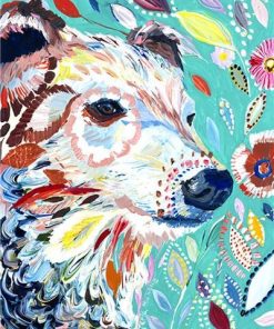 Floral Bear Paint By Numbers