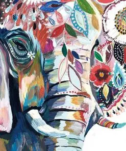 Abstract Elephant Paint By Numbers