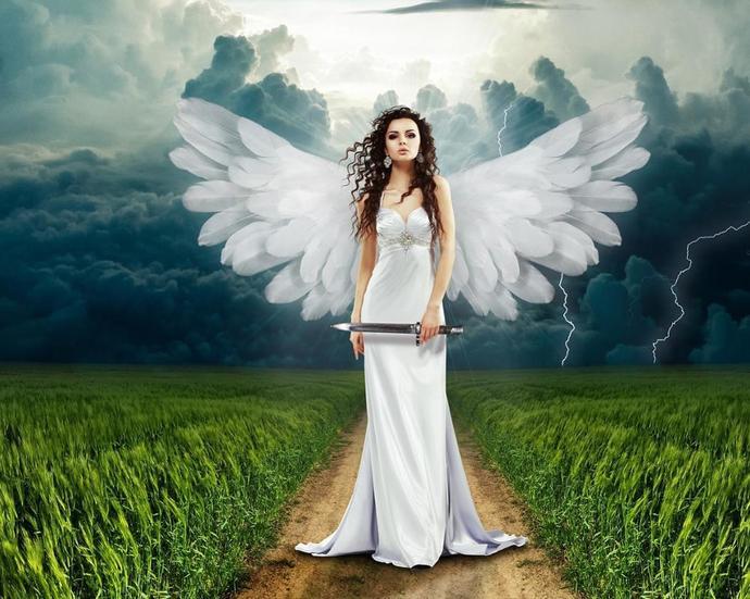 Angel Wing Guardian People Paint By Number Numeral Paint