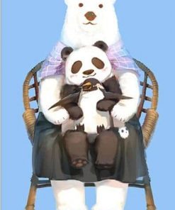Polar Bear And Panda With Penguin Paint By Numbers