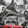 Red Car And Eiffel Tower Paint By Numbers