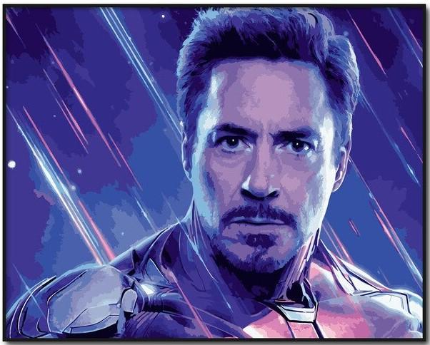 Peinture sur toile Marvel Avengers, Captain America, Iron Man