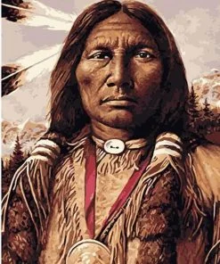 Apache Indian Man Paint By Numbers