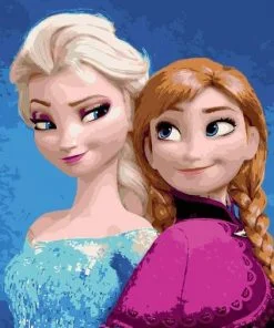 Disney Elsa And Anna Paint By Numbers