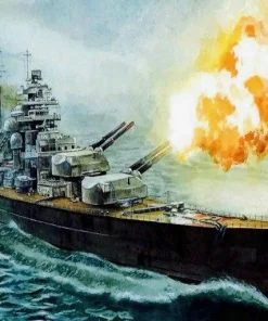 Bismarck Battleship Paint By Numbers