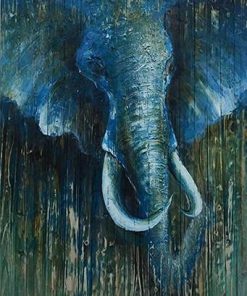 Blue Elephant Paint By Numbers