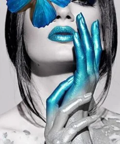 Blue Gray Woman Paint By Numbers
