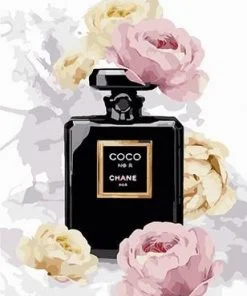 Coco Chanel Perfume Bottle Paint By Numbers
