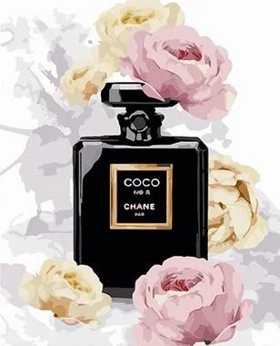 Coco Chanel Perfume Bottle Paint By Numbers Numeral Paint Kit