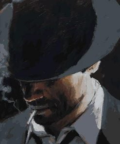 Man With Black Hat Paint By Numbers
