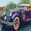 Purple Antique Car Paint By Numbers