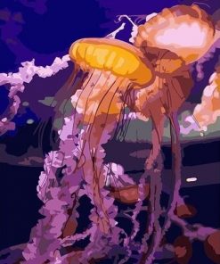 Jellyfish In The Sea Paint By Numbers