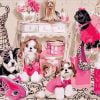 Dogs In Pink Dress Paint By Numbers