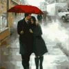 Couple In The Rain Paint By Numbers