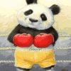 Boxer Panda Paint By Numbers