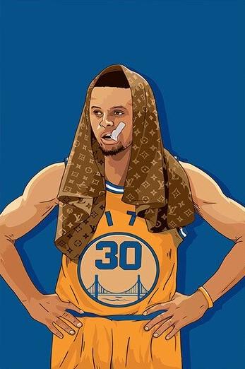 Stephen Curry NBA Paint By Numbers - Numeral Paint Kit