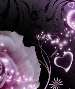 Purple Rose Paint By Numbers