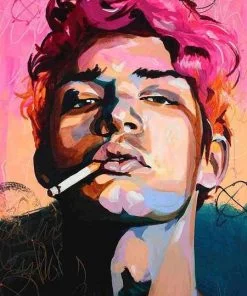 Smoking Boy Paint By Numbers