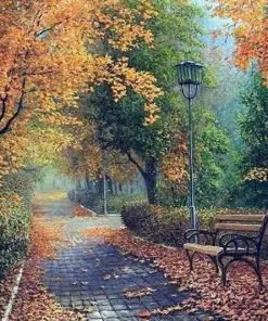 Garden In Autumn Paint By Numbers