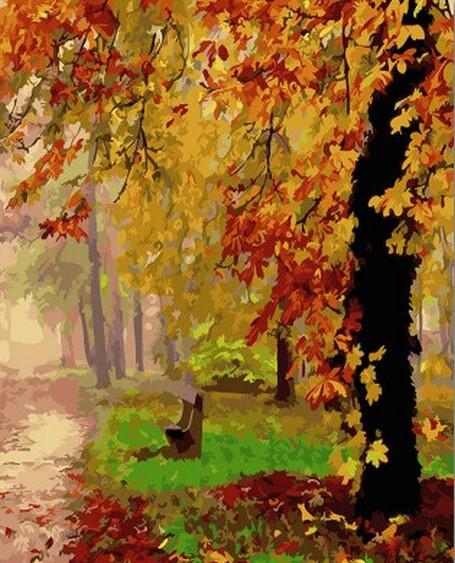 Fall Tree - Paint By Numbers Kit – Easy Paint By Numbers