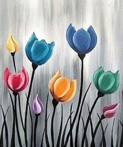Colorful Flowers Paint By Numbers