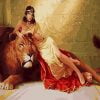Cleopatra And Lion Paint By Numbers